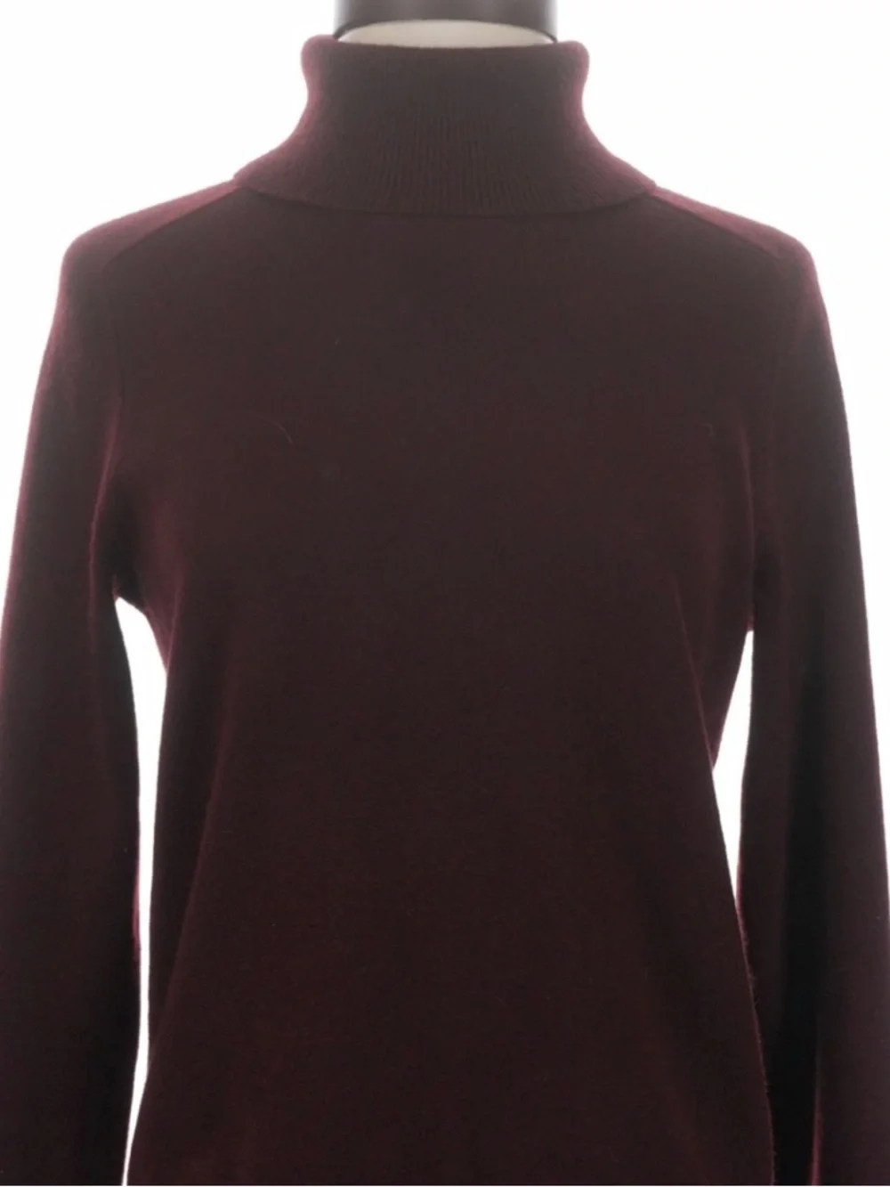 Quince Mongolian Cashmere Turtleneck Deep Burgundy Sweater - Small - Picture 2 of 7